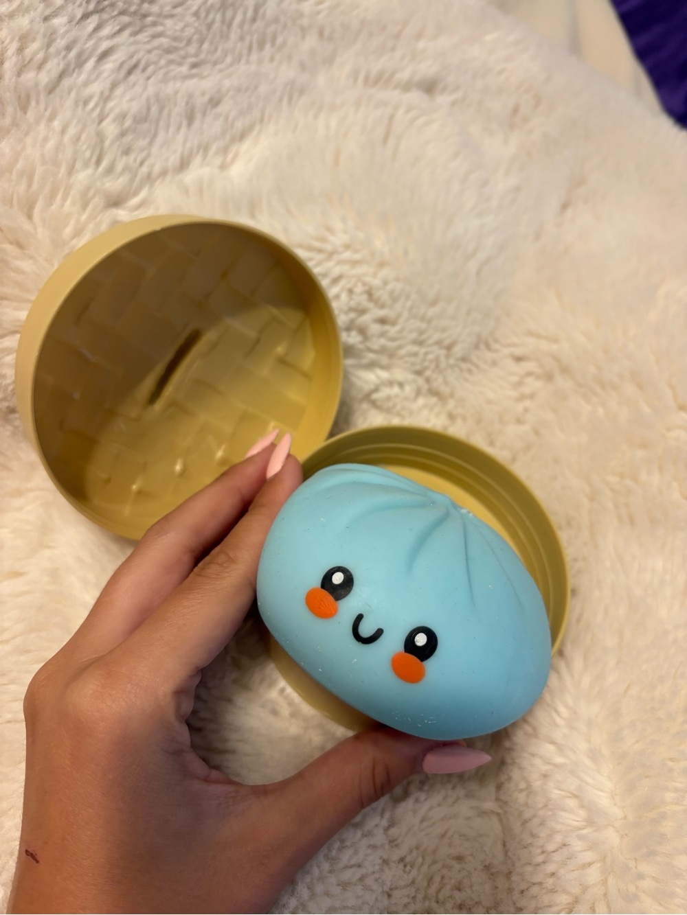 Kawaii Blue Squishy Dumpling Toy